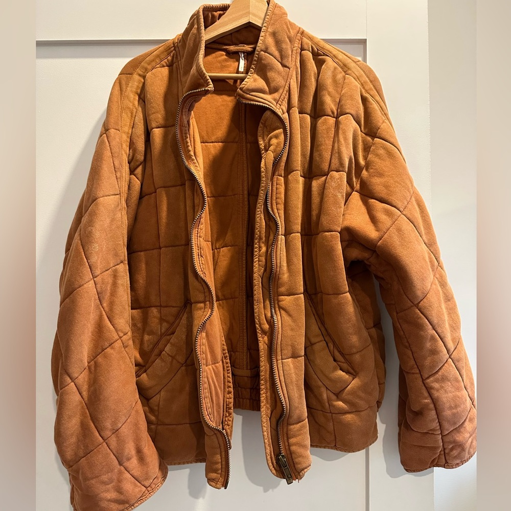 Free People Dolman Quilted Knit Jacket